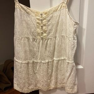 Womens  cream colored cami top